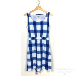 Vineyard Vines Blue and White Checkered Dress